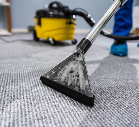 person cleaning carpet with vacuum cleaner west valley city ut